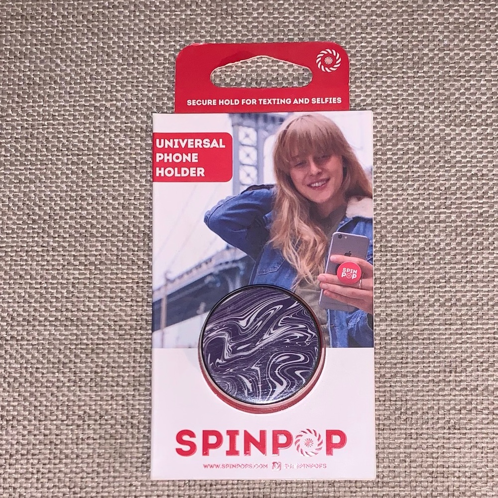 Spinpop universal phone holder